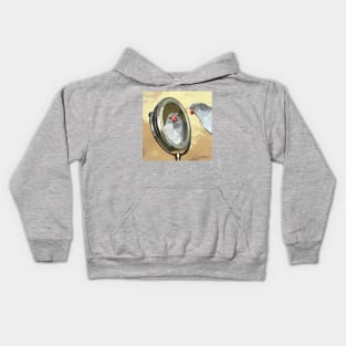 Birb in Da Mirror Kids Hoodie